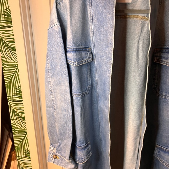 Boyish x Free People Blue Denim Joaquin Kimono Jacket Dress Small NWT - Picture 6 of 16